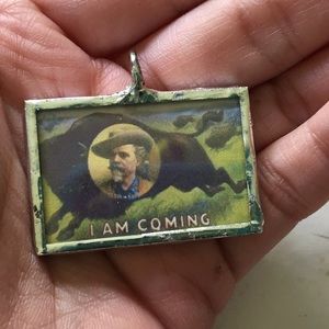 Buffalo  Bill Cody Glass Pendant western j…